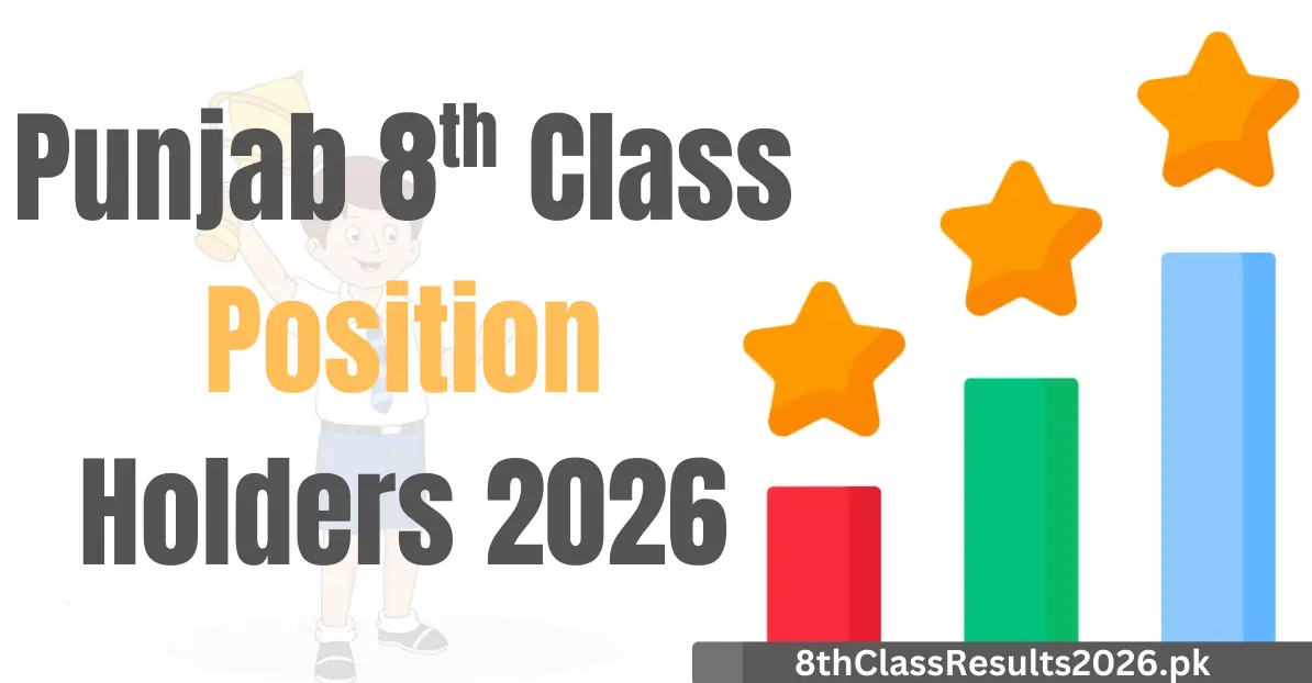 8th Class Position Holder 2026