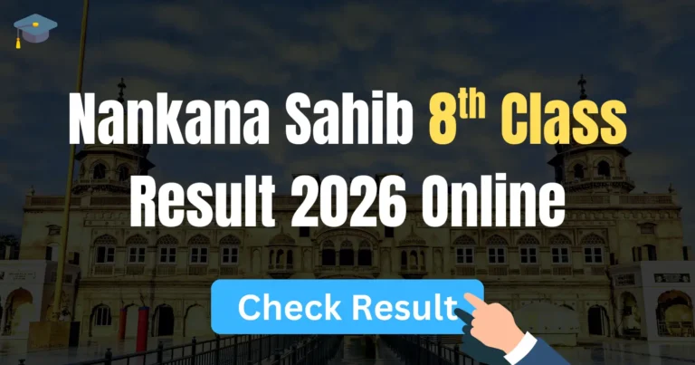 Nankana Sahib 8th Class Result 2026