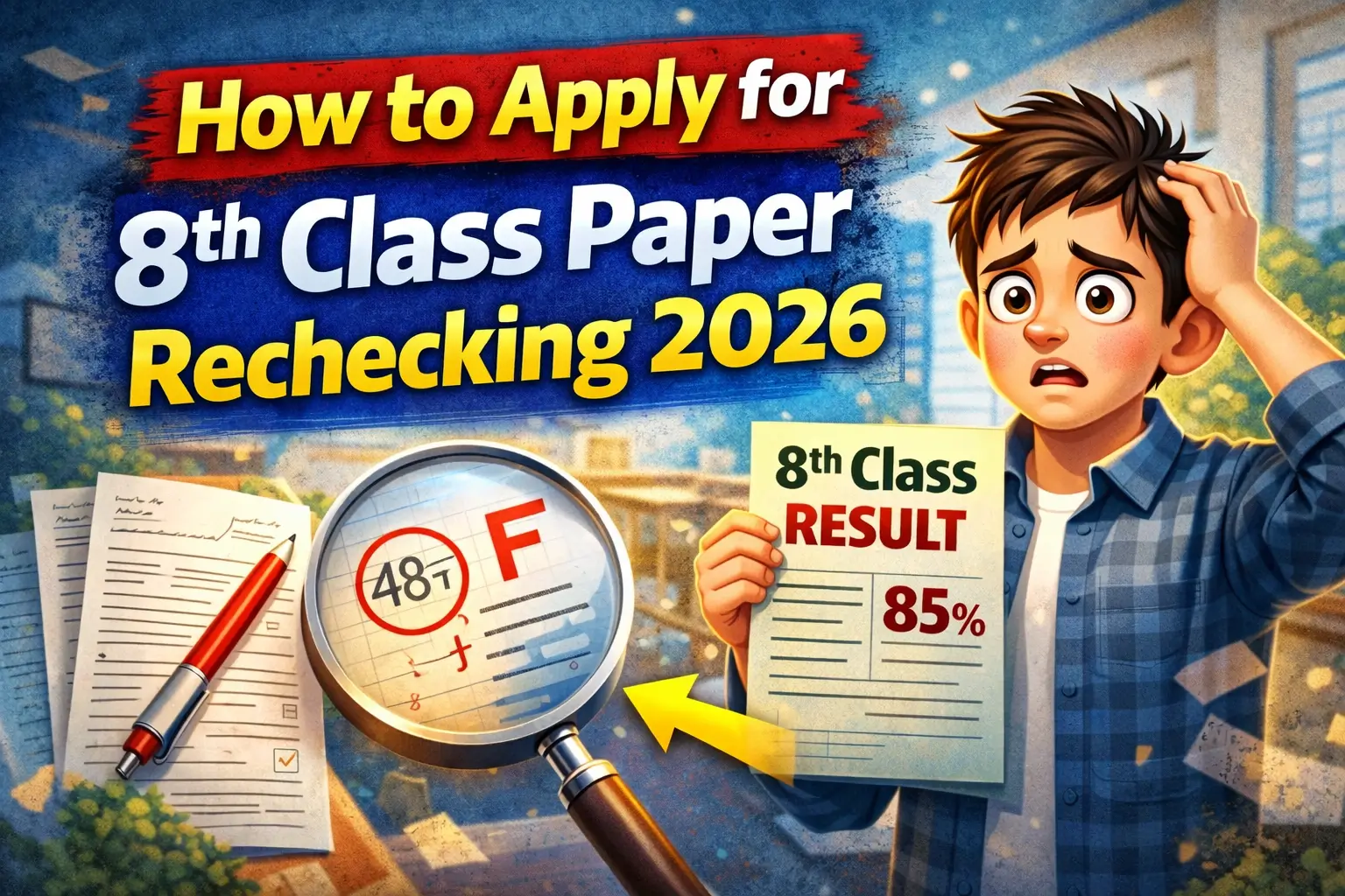 How to Apply for 8th Class Paper Rechecking 2026